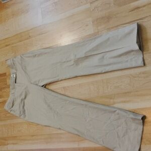 White House Black Market Modern Boot Pant Size 8R In Light Tan/Cream Color